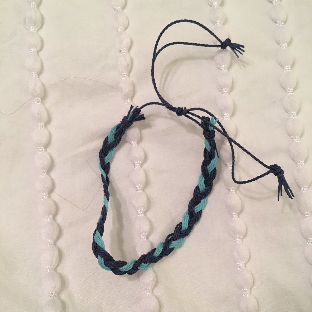 Blue Braided Bracelet